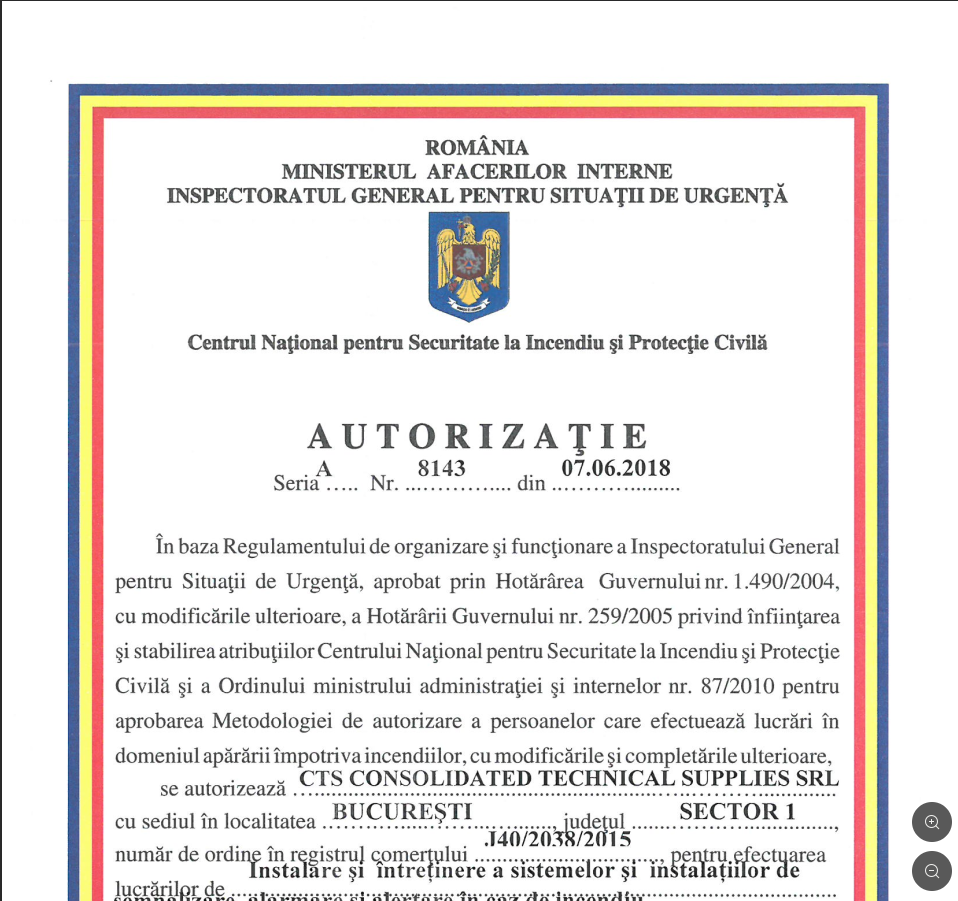 AUTORIZAȚIE ISO